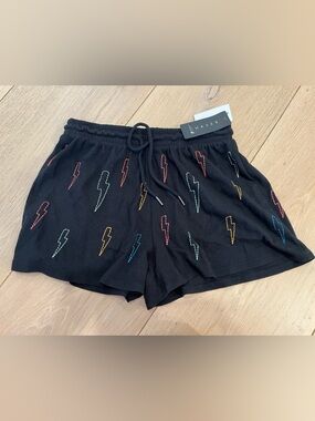 NWT Chaser Neon Bolt Stitches Short XS
